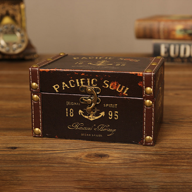 앨리스앤 빈티지 보관함 앤틱 소품함, 1개, 해적 (HR173)