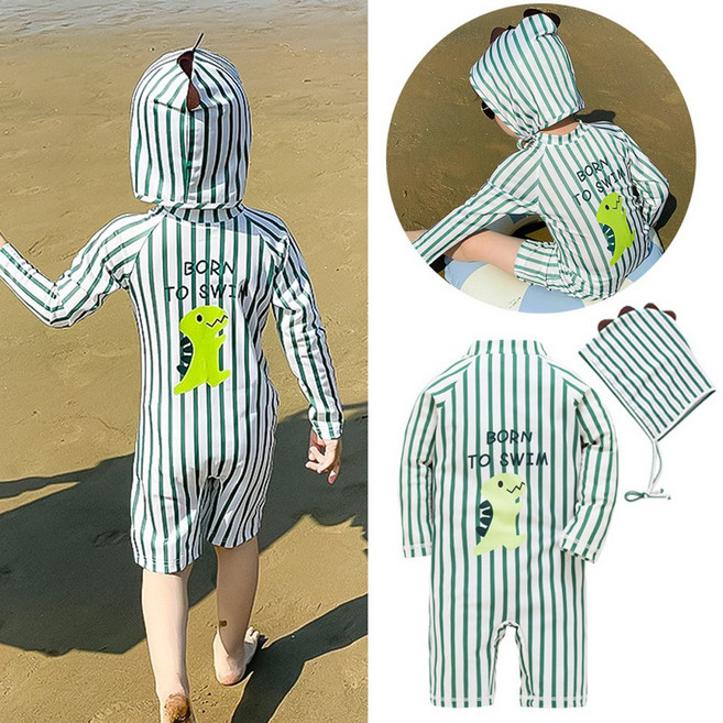 리틀오즈 남아용 우주복 래쉬가드 모자세트