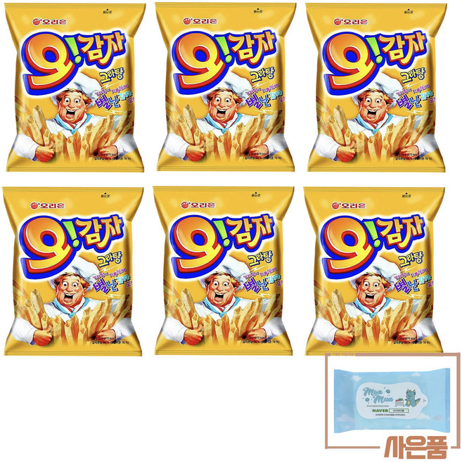 오리온 오!감자그라탕맛 (+물티슈 10매 증정), 50g, 6개