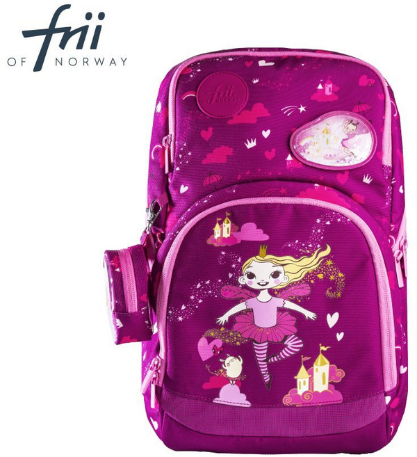 【挪威Frii】輕量護脊透氣書包 可擴充大空間 防水雨罩, 【Expand 22L】舞動芭蕾