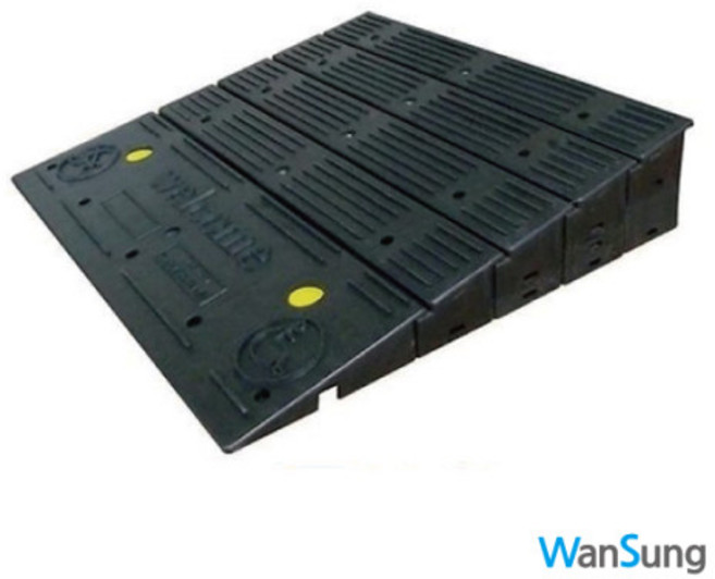 완성 휠체어 진입판 문턱용 장애인 노약자 경사로 휠체어전용 (5단~8단), 5단(700x620xH140), 1개