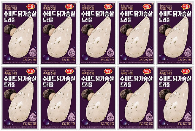 하림 수비드닭가슴살트러플 100g 10봉, 10개
