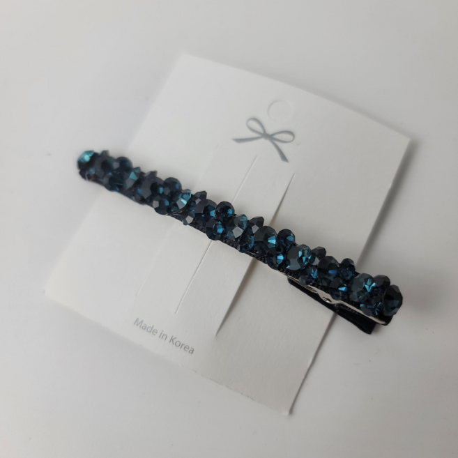 스톤 집게핀 보석 큐빅 크리스탈 앞머리 옆머리 고정 헤어핀