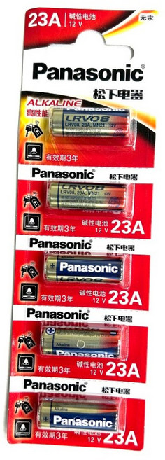 Panasonic 國際牌 23A 12V 鹼性電池 LRV08, 1個