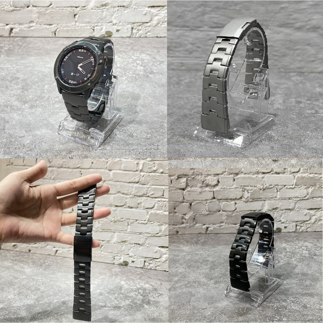 Garmin 鈦合金不鏽鋼錶帶, 1個, fenix 3,黑