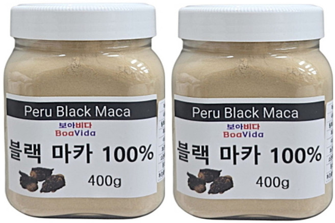 페루 블랙마카 분말, 2개, 400g