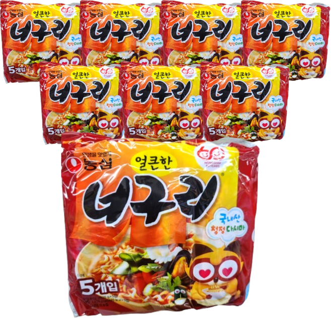 농심 얼큰한너구리 120g, 40개