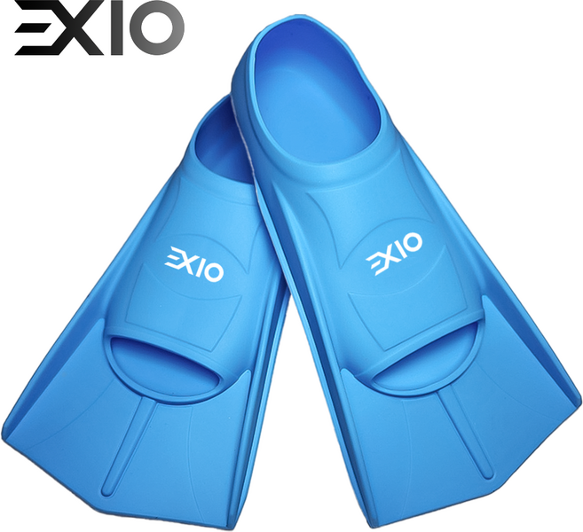 EXIO 오리발 숏핀 스노쿨링 메쉬백증정 / 사이즈 210mm~275mm, 블루