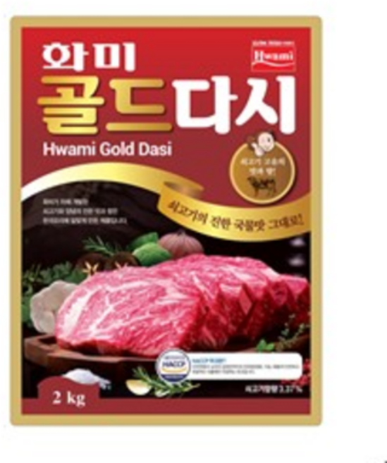 화미 조미료 골드 다시 2 KG 6EA 1BOX, 2kg, 6개