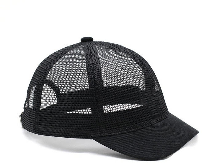 JIBAIHUO 매쉬캡 모자 남자 여자 볼캡 메쉬 챙모자 야구 여름 봄 운동 헬스 남성 캡 패션 망사 시스루 메쉬 모자 볼캡 숏캡 짧은 챙 여름