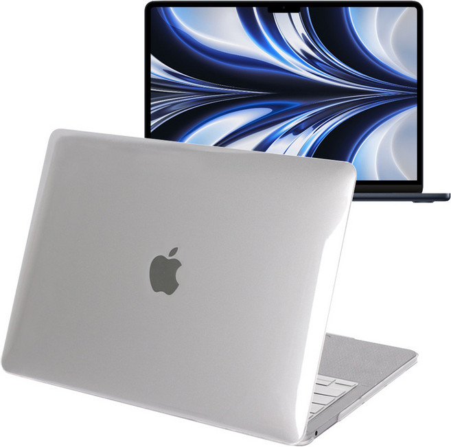 헤이맨 맥북 에어 13 인치 A3240 M4 클리어 투명 하드 노트북 케이스, 투명(에어13 M4), 1개