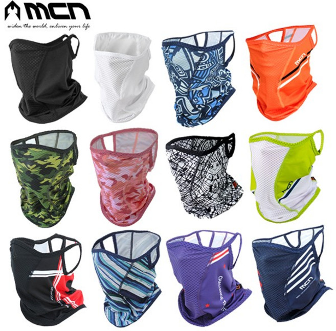 엠씨엔 여름마스크 숨쉬기편한 쿨원단 매쉬마스크 귀걸이형 자전거마스크 냉감마스크, 13 라인 레드, 1개