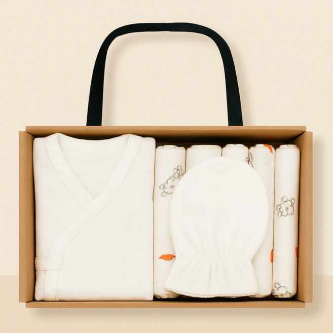 Soondang 국내제작 배냇저고리 손수건 손싸개 출산선물