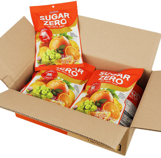 멜랜드 무설탕 과일맛 캔디, 181g, 10개