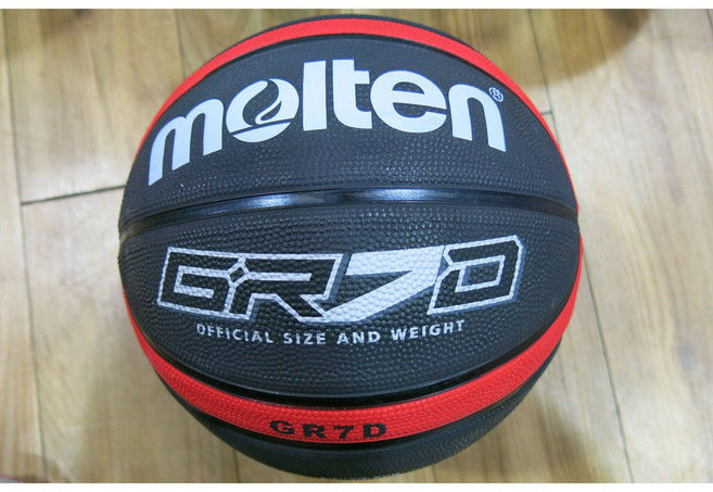Molten GR7D 標準籃球, 黑紅BGR7D-RBK, 1個
