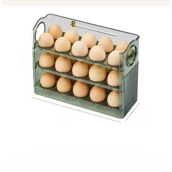 벨로튼 자동으로 열리는 계란트레이 30구, 1개, 그린