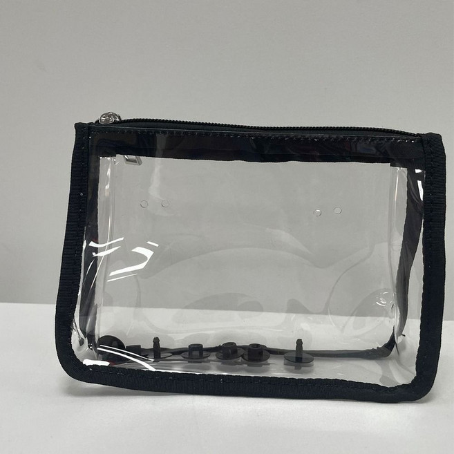 투명 보그 비치 토트백 액세서리 여행 메이크업 클린 세면 브러시 정리함 화장품 칸막이 내부 파우치
