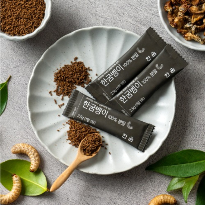 한굼 굼벵이 가루(과립스틱형) 30포, 2.5g, 30개
