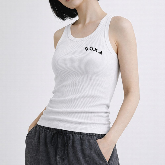 1+1 [2장묶음] ROKA 나시 남녀공용 로카 민소매 이너