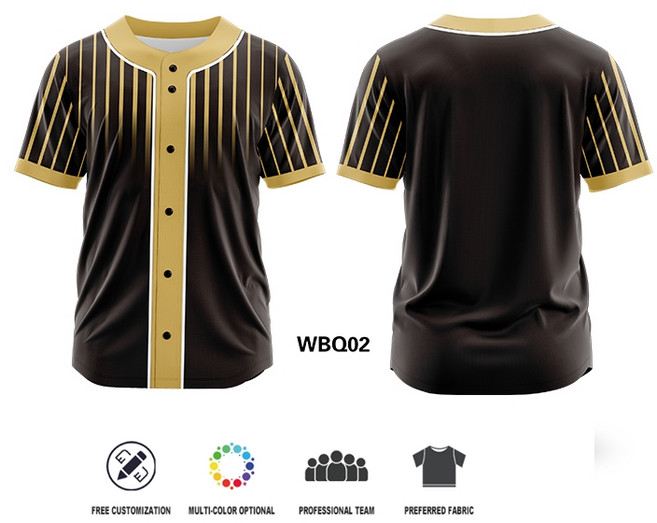 사용자 정의 전체 버튼 스피릿 야구 저지 승화 팀 로고 이름 번호 소프트볼 유니폼 나만의 스포츠웨어 디자, 02 XL, 01 WBQ02