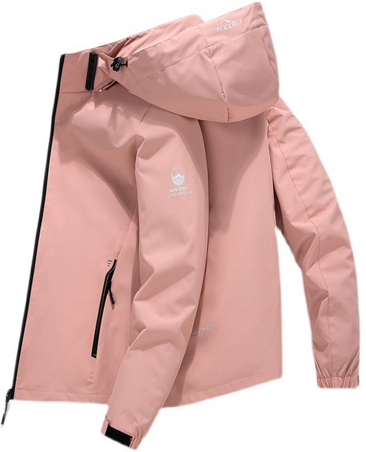 에버유어스 아웃도어 등산복 바람막이 여성 봄 퓨어 컬러 탈부착 트레이닝 등산복