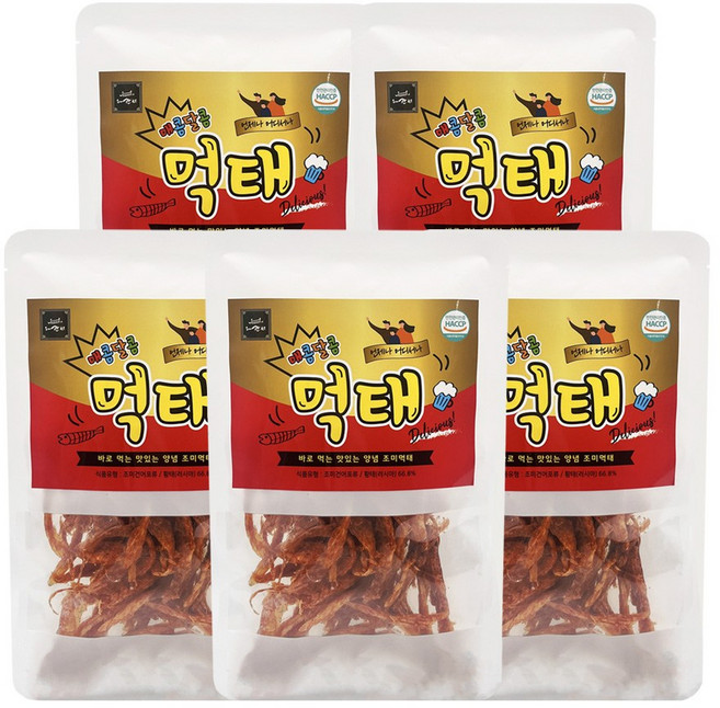 황태로 만든 수제칸 명가 매콤달콤 먹태구이, 5개, 40g