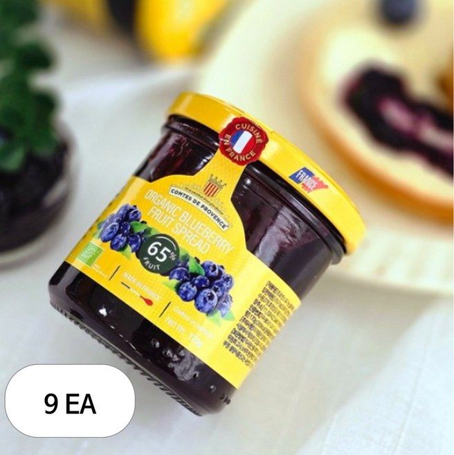 프로방스 유기농 블루베리잼, 170g, 9개