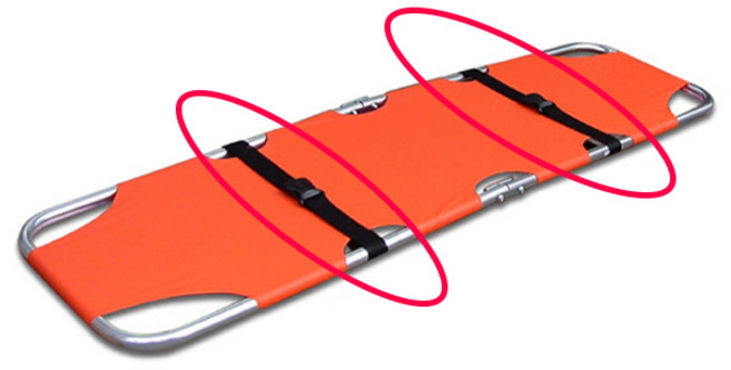 [Red Leaf] 접이식 들것용 소모품 일자형 벨트 1조(2개) - 1A4B/1A4O/1A4(L) 호환사용