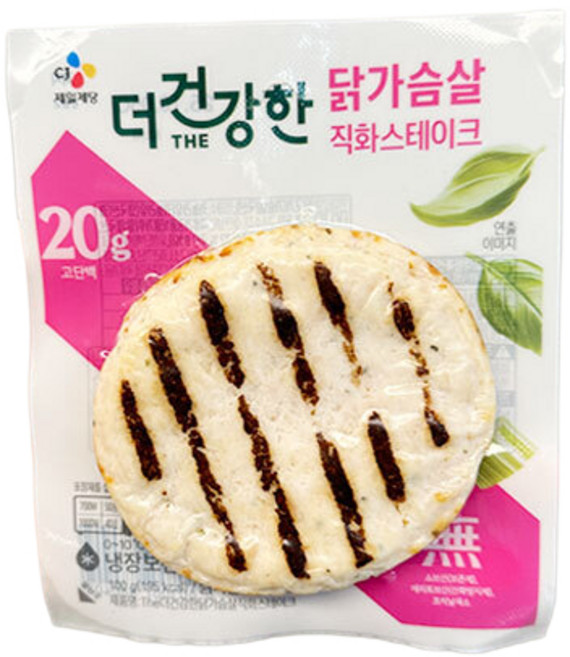 씨제이제일제당 더건강한 닭가슴살 직화 스테이크, 1개, 100g