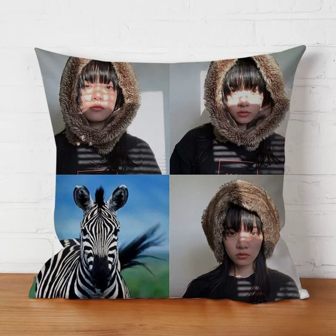 아이묭 사각쿠션 일러 그림 포스터 아이묭굿즈 앨범 키미로쿠 슌칸테키식스센스 쿠션 베개 누이 인형 뽀글이, 36x36cm미니, 6