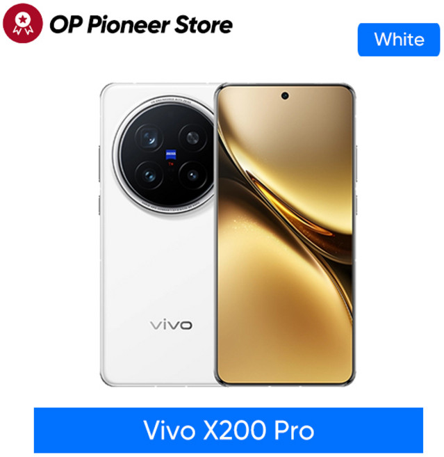 VIVO X200 PRO 5G 크기 9400 CPU 6.78 인치 AMOLED 120HZ 화면 6000mAh 90W 플래시 충전기 OTA NFC 50MP 카, 01 CHINA, 01 16GB 1TB, 02 White, 16GB