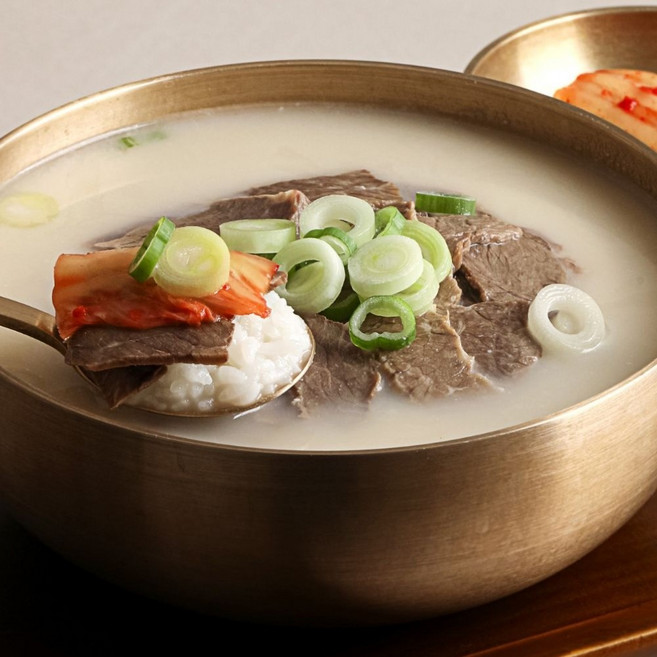 100% 무첨가물 국내산 특허 설렁탕 한우 고기곰탕 (냉동), 2개, 500g