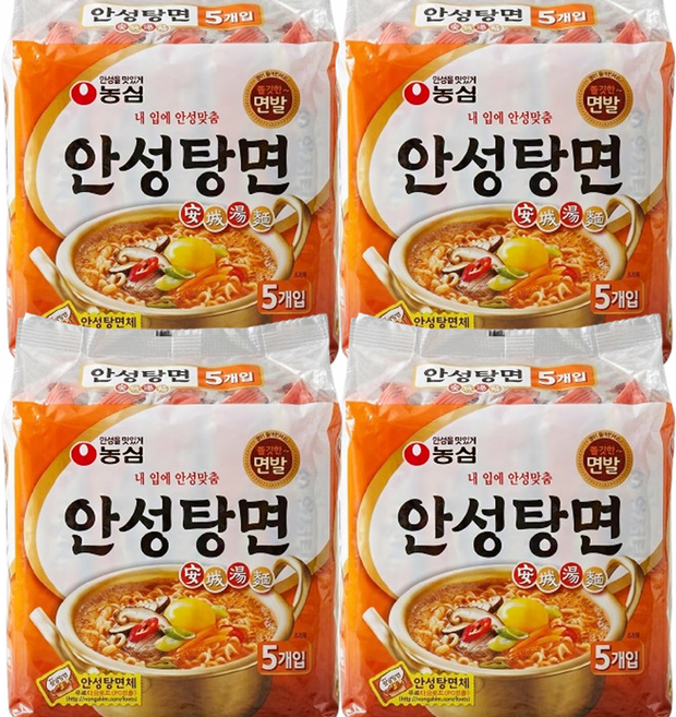 안성탕면 5개입 4봉 20봉, 20개