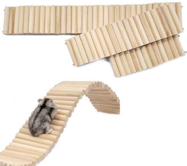 너도밤나무 햄스터 브릿지 울타리 3종 택1, 1개, 소형20x6cm