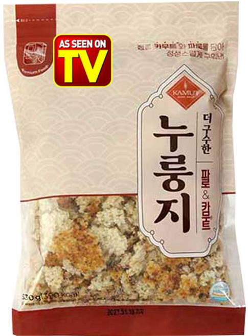 [구수한 풍미] 미식본가 이탈리아산 파로 카무트 함유 오곡 누룽지 (간식용/식사용), 530g, 4개