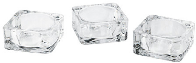 이케아 GLASIG 양초홀더 유리 3개 402.901.25