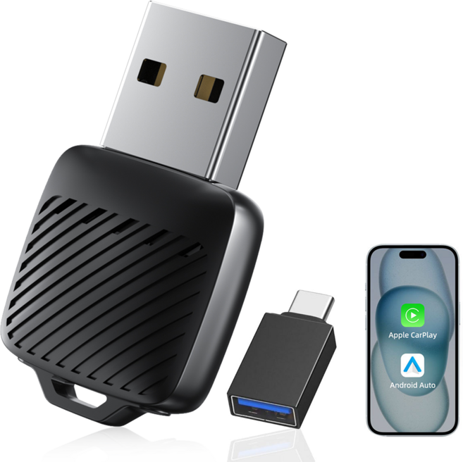 로푸 자동차 무선 카플레이 안드로이드 오토 2In1 무선 연결, M11