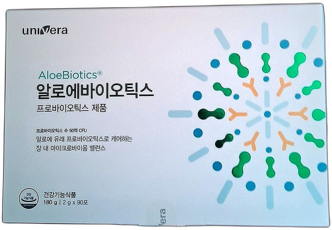 알로에 함유 영양제 면역력 강화 유산균 90포 건강식품 180g 1개, 90정