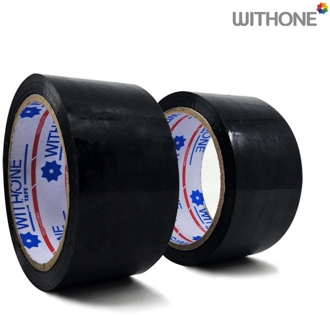 위드원 OPP 칼라 테이프 낱개 _ 블랙 폭48mm X 길이 48M, 1개