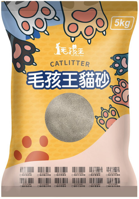毛孩王 細貓砂 5kg, 尤加利, 6袋
