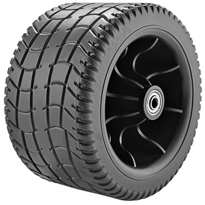 웨건바퀴 교체 휠 부품 블랙 캠핑웨건 두꺼운 확장형 울트라, 1개, 6. 8인치 탱크 휠