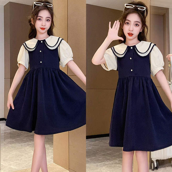 삐삐네옷가게 여아 초등학생 프렌치 빈티지 여름 원피스