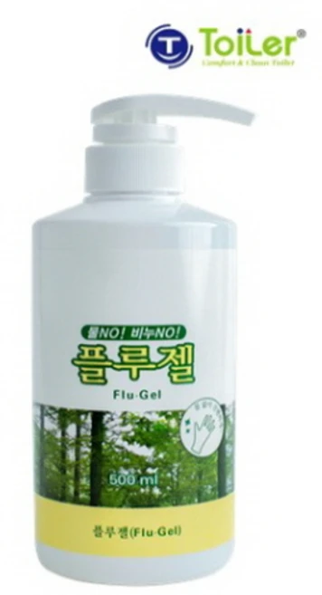토일러 무알콜 손세정제 플루젤, 500ml, 1개 - 쿠팡