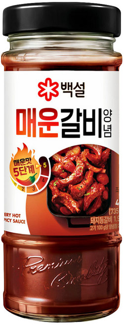 백설 매운갈비양념, 490g, 1개