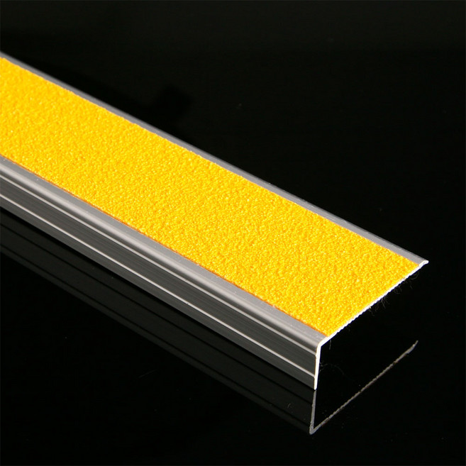 아이젠테크 국산 알루미늄 세라믹 계단 논슬립 미끄럼방지 패드, 노랑, 1개