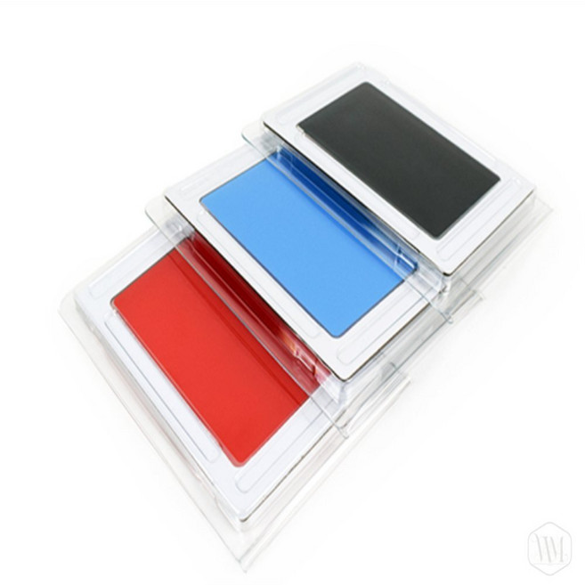 춘봉이네 강아지 발도장 스탬프 반려동물사후, 빨, 1개