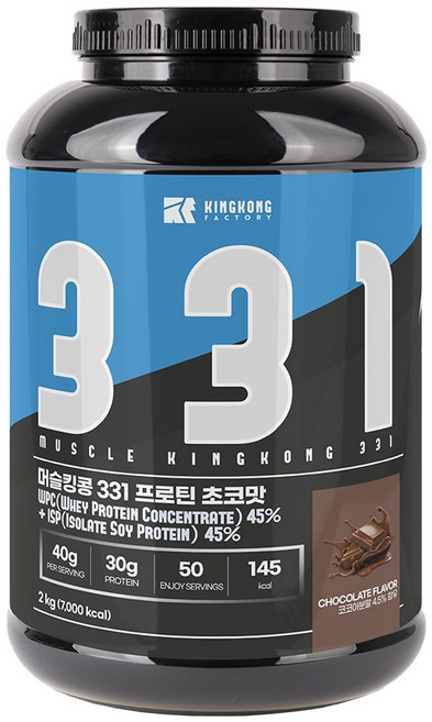 머슬킹콩 331 프로틴 초코맛 2kg, 1개