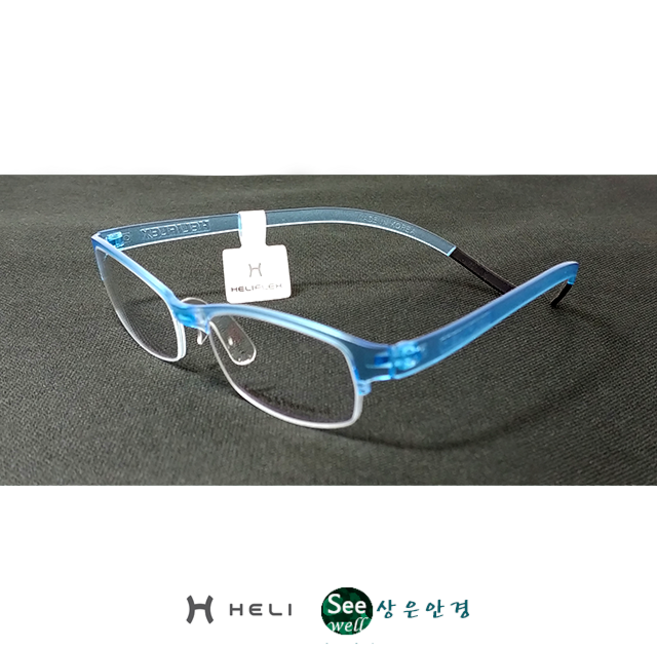 해리플렉스 어린이 안경 반무테 HELIFLEX HF-21 스카이블루 국산 초경량 무독성 헤리플렉스 안경