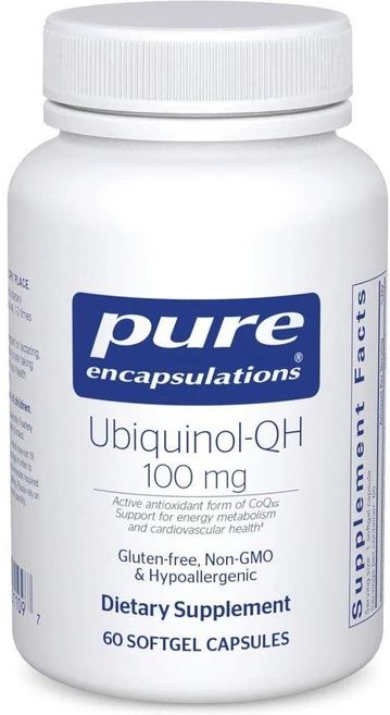 퓨어엔캡슐레이션스 카네카 유비퀴놀 100mg 코큐텐 Ubiquinol-QH 60정, 1개 - 쿠팡