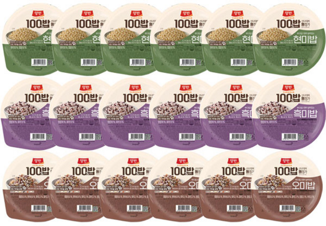 동원 양반밥 오미밥130g 6개+ 현미밥130g 6개+ 흑미밥130g 6